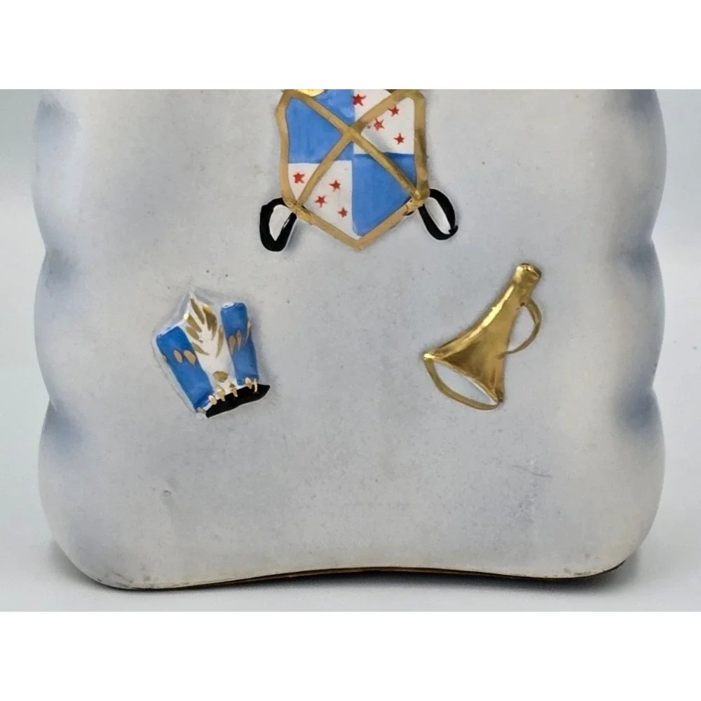 Vintage Shields Fifth Ave Soldier Whiskey Decanter Ceramic 3D Stopper Japan RARE